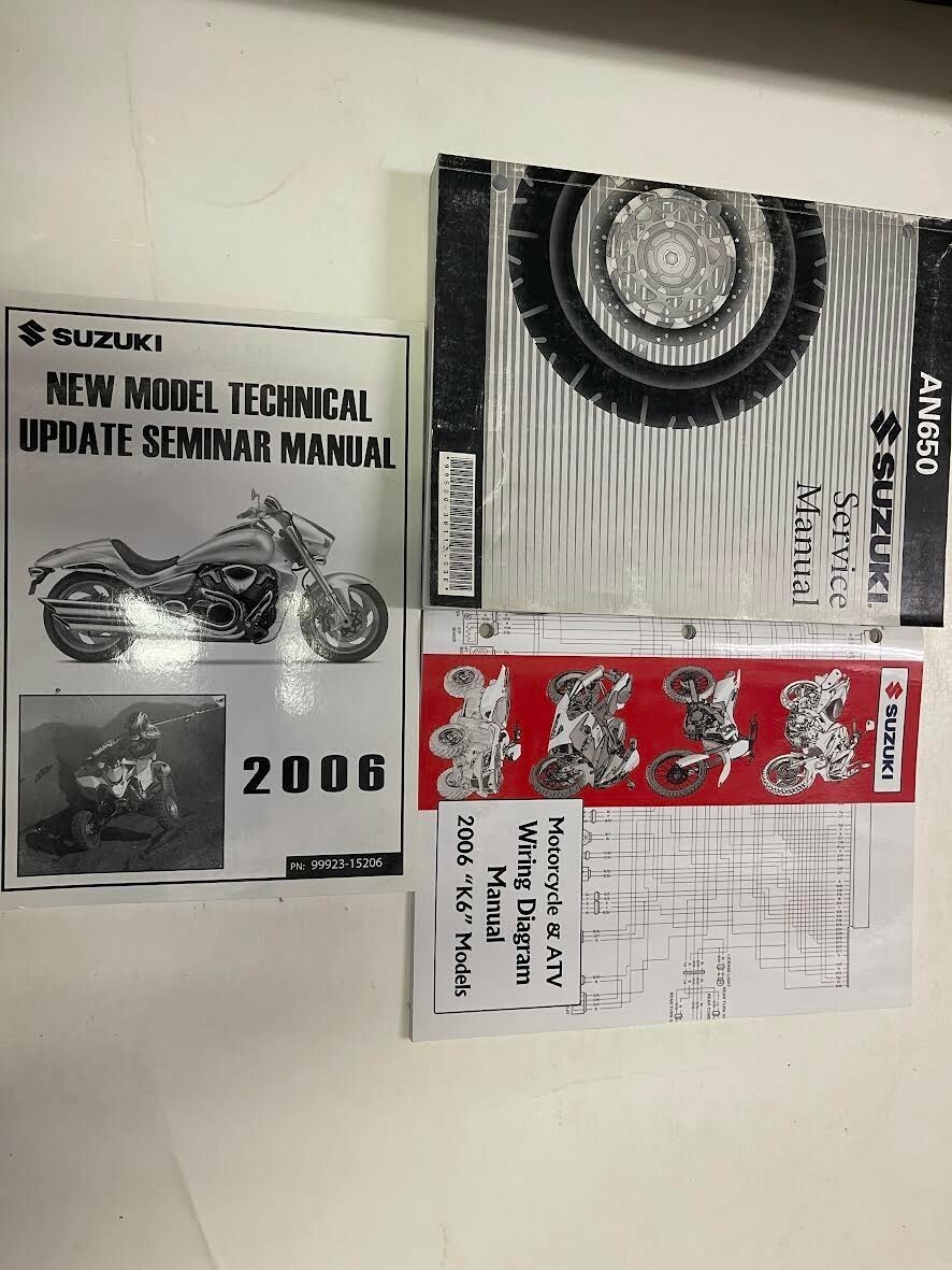 2005 2006 Suzuki AN650 Service Repair Shop Manual Set W Wiring Diagram + Trainin Item image 12