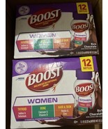 (2) BOOST Women Ready to Drink Nutritional Drink Rich Chocolate 12pk Pro... - $24.00