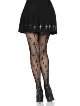 Worship Me Cross Net Tights - $14.25