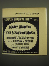 1960 The Sound of Music Play Ad - Smash Musical Hit! - £11.78 GBP