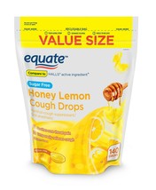 Equate Value Size Sugar-Free Honey Lemon Cough Drops, 140 Count..+ - £13.41 GBP