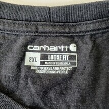 Carhartt K87 BLK Loose Fit Men's 2XL Black Cotton Workwear Short Sleeve T-Shirt image 4