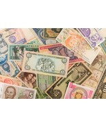 Lot of 50 World Banknotes: Europe, Asia, Central &amp; South America, Variou... - $171.23 CAD
