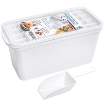 Ice Cube Bin Scoop Trays - Use It As A Portable Box In The Freezer, Shelves, Pan - £29.89 GBP