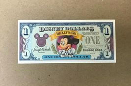 1993 $1 Disney Dollar - Mickey - &quot;DA&quot; Uncirculated NEW 65th - $50.00