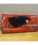 Microsoft Comfort Curve 2000 Keyboard Wired USB Ergonomic Compact Design... - $2,737.80 MXN