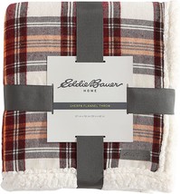 Eddie Bauer - Throw Blanket, Plush Sherpa Fleece Bedding, Ideal for Travel, - £24.76 GBP