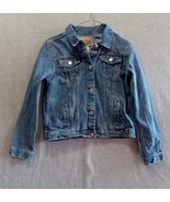 Levis Youth Blue Denim Jean Jacket Size XL Button up Boy Girl - $9.50