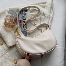 Vintage Women&#39;s Bag Pu Leather Zipper Casual Shoulder Bags Fashion Simple Design - £22.49 GBP