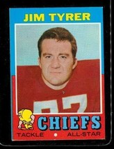 Vintage 1971 Topps Tcg All - Star Football Trading Card #206 Jim Tyrer Chiefs - $8.41