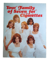 National Vendors Cigarette Machine FLYER Art Sheet Family 7 Women Pretty... - £28.77 GBP