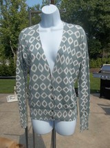 Nwot Ann Taylor Loft Green Diamond Print Sweater M - $22.99