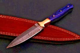Custom Handmade Best Double-Edged Damascus steel Dagger boot Knife  -72 - $23.72