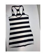 Lululemon Cool Racerback Steep Stripe Black Horizontal Athleisure Size 2... - $464.68 MXN