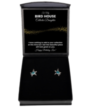 Bird House Collector Daughter Earrings Birthday Gifts - Turtle Ear Rings  - £39.92 GBP