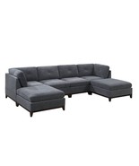 Sintra 6 Piece U-Shape Modular Sectional Covers in Chenille Fabric - £1,217.65 GBP