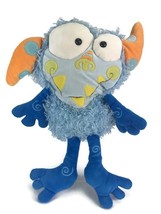Manhattan Toy EENIE MEANIE Monster Galoompagal Blue Shaggy Plush Nostalgic Toy - $29.69