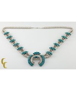 Native American J. Eustace Turquoise &amp; Sterling Silver Necklace - $23,225.62 MXN