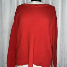 Artisan NY Women&#39;s Sweater Red 100% Cotton Size X-Large - $23.76