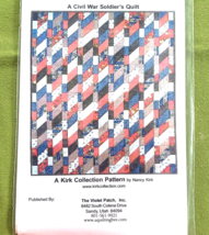 A Civil War Soldiers Quilt Pattern Pieced 58&quot; x 72&quot; New Uncut #1860 - $7.91