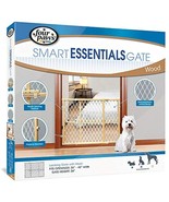 Four Paws Wood Frame Dog Gate With Plastic Mesh, 26-42&quot; W by 24&quot; H - £52.72 GBP