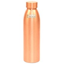 Prisha India Craft Copper Bottle, Seam Less Design, Capacity 1000 ML, 1 Piece - £30.79 GBP