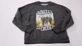 Women&#39;s Schitt&#39;s Creek Crew Neck Long Sleeve Graphic Sweatshirt Gray Siz... - £9.57 GBP