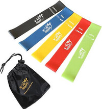 Fit Simplify Resistance Loop Exercise Bands with Instruction Guide and Carry Bag - $36.89