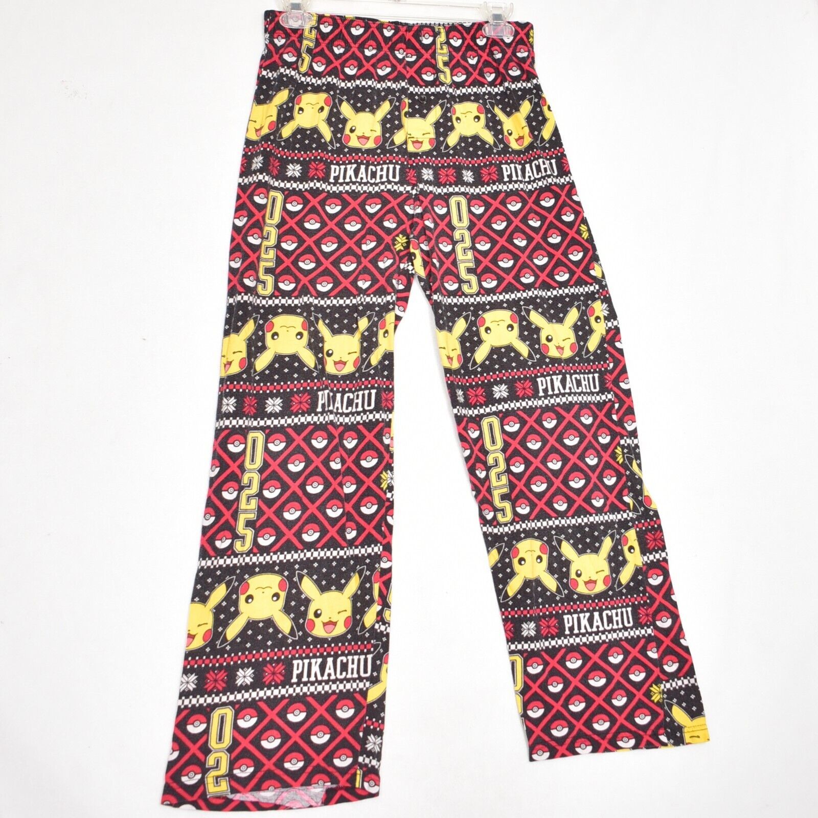 Pokemon Pajama Pants Pikachu 025 Size Small - $11.14