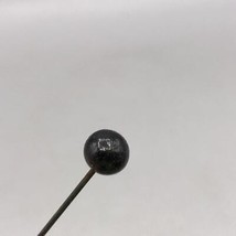 Antique Vintage Black Lapel Stick Pin 6&quot; - $33.52