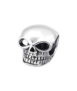 Skull Charm Bead 925 Sterling Silver for Europeans Bracelets Compatible… - $24.39 CAD