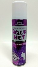 ( LOT 2 ) Aqua Net Extra Super Hold Professional Hair Spray Unscented 4 oz Each - £19.39 GBP
