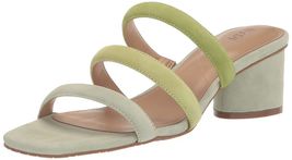 NYDJ Giacomo Block Heel Dress Sandal Suede Pale Green Size 8 - $872.05 MXN