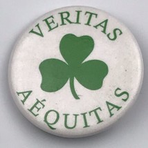 Beritas Aequitas Shamrock Pin Button Pinback - $9.95