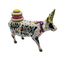 Cow Parade 2004 Westland Giftware Porcelain &quot;Happy Birthday to Moo&quot; No. ... - $927.89 MXN