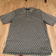 Alan Flusser Men&#39;s Size M Golf Polo Shirt Short Sleeve Multicolor 100% cotton - £9.89 GBP