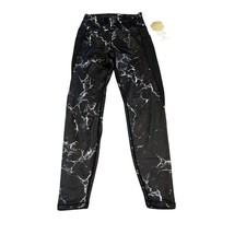 Buffbunny Collection Black Storm Print Leggings Workout Stretch Size Sma... - $38.70