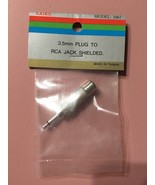 Saiko 1967 3.5mm Plug To RCA Jack Shielded-NEW-SHIPS N 24 HOURS - $13.38 CAD