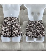 Zyia Active Cheetah Print Scrunch Athletic Shorts Mob Wife S - $429.34 MXN