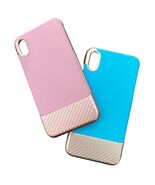 iHome iPhone X XS Cases Set of 2 Pink &amp; Blue Protective Hard Shell Covers - €7,64 EUR