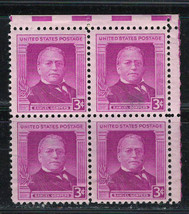 US 1950Very Fine MNH Block of 4 Stamps Scott # 619 &quot; Samuel Gompers &quot; - £0.77 GBP
