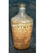 Vintage Ca 1927 Embossed Bottle W Label Lustrum 32 Oz Window Glass Metal... - $564.50 MXN