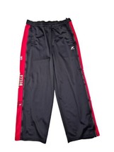 Zipway NBA Men&#39;s Sz L Chicago Bulls Full Side Zip Athletic Pants Black &amp;... - $28.50