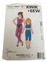 Kwik Sew Sewing Pattern 1864 Girls Unitard Trunks Tube Dance Gymnastics 8-14 UC - $9.99
