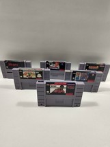 Super Nintendo SNES Game Lot 6 Monopoly Pac-Man 2 Riddick Bowe Aikman Super Slam - £27.12 GBP