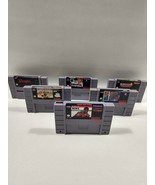 Super Nintendo SNES Game Lot 6 Monopoly Pac-Man 2 Riddick Bowe Aikman Su... - £27.21 GBP