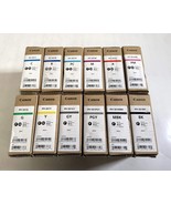 12 OEM Canon iPF8000,iPF9000,iPF9110 PFI-301 C,B,PC,G,Y,GY,M,R,PM,PGY,MB... - €364,05 EUR
