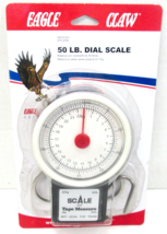 New Genuine Eagle Claw 50lb Fishing Dial Scale W/ Tape Measure - €12,21 EUR