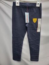Cat & Jack Girl's XS (4/5) Leggings Pants  High Rise, Lightweight Faux Denim image 2