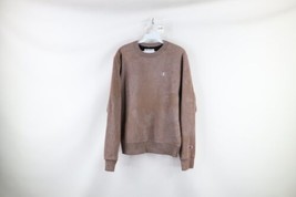 Vintage Champion Mens Size Small Acid Wash Dyed Crewneck Sweatshirt Brown - £39.53 GBP